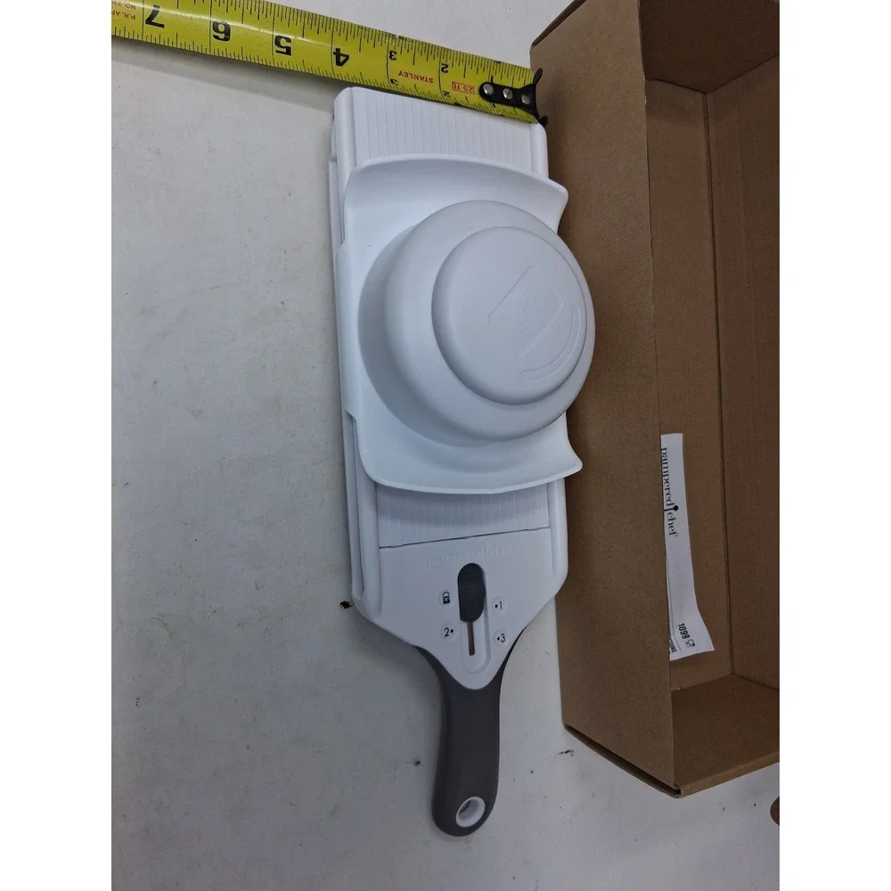 Pampered Chef Simple Slicer 1099 White Adjustable Mandoline Food SlicerNIB. K